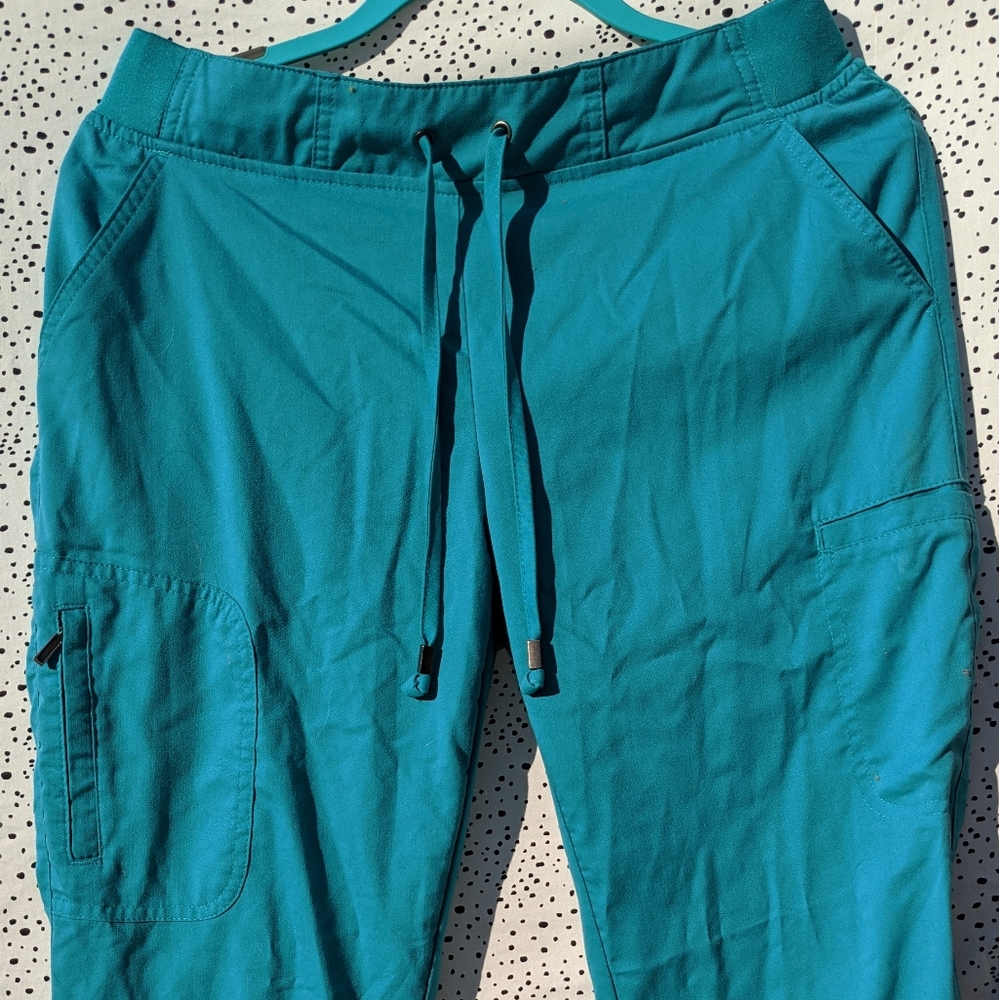 (x2) Grey's Anatomy Teal Scrub Pants S